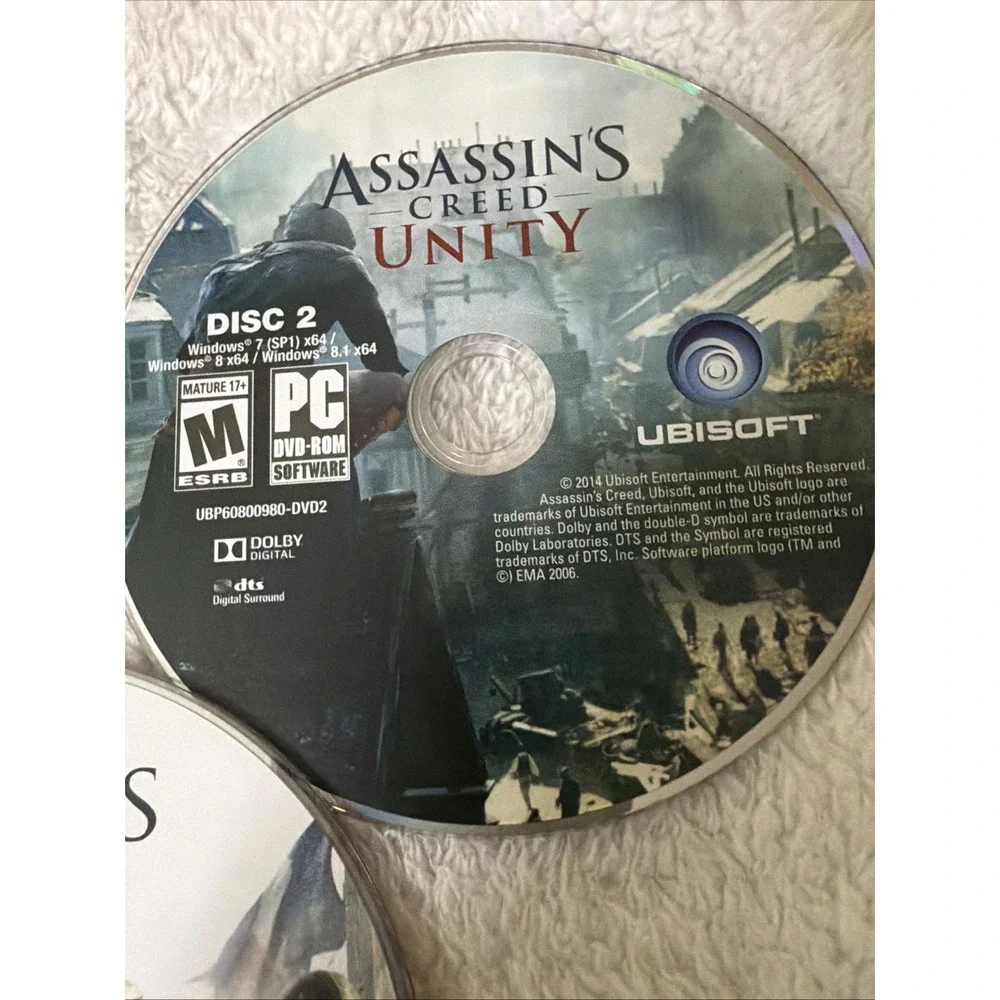 Assassins's Creed PC CD ROM VTG 5 Disc Set Chemical Revolution Mission Ubisoft